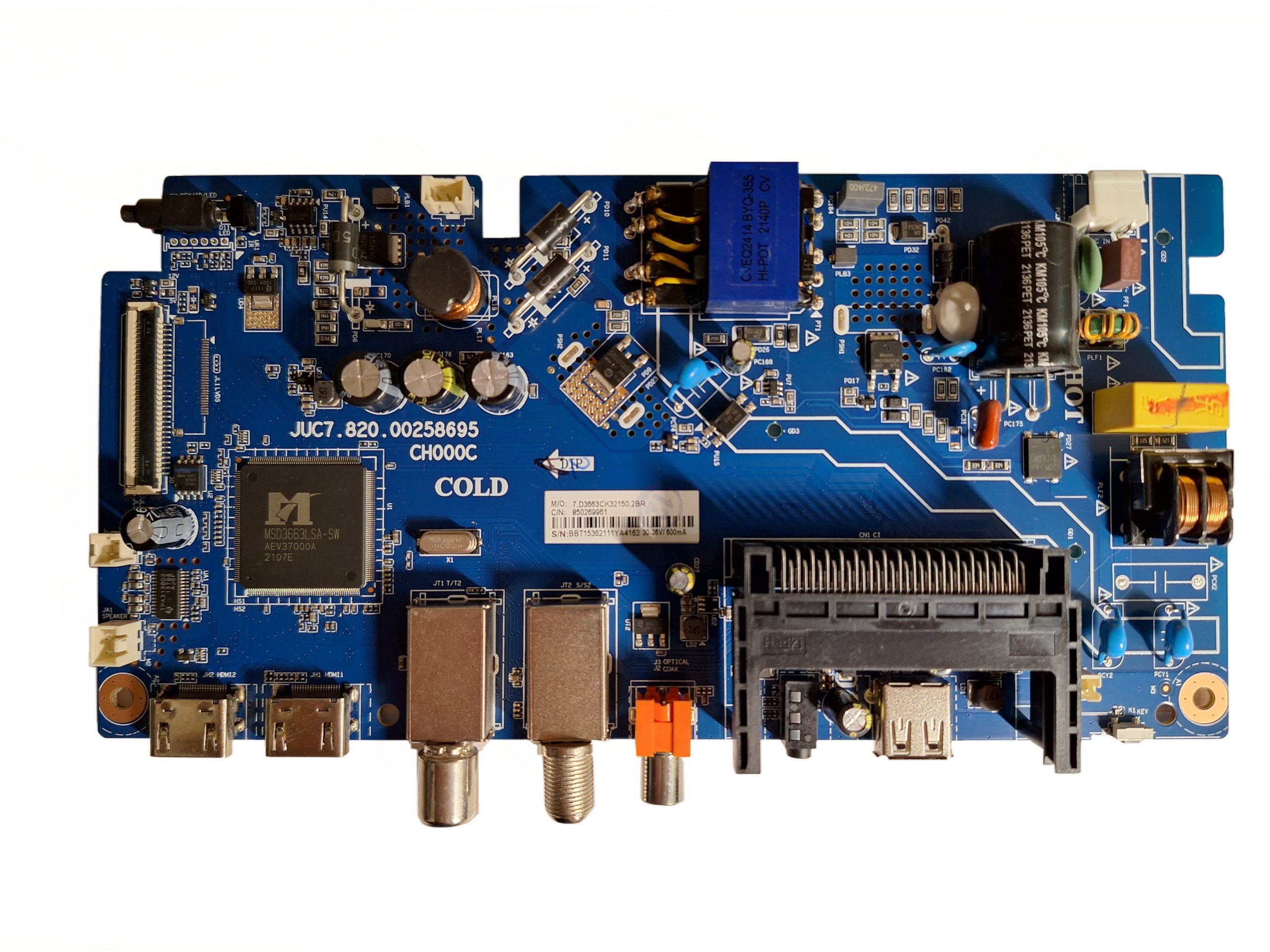 Материнская плата JUC7.820.0025869 для телевизора DEXP H32F7100C