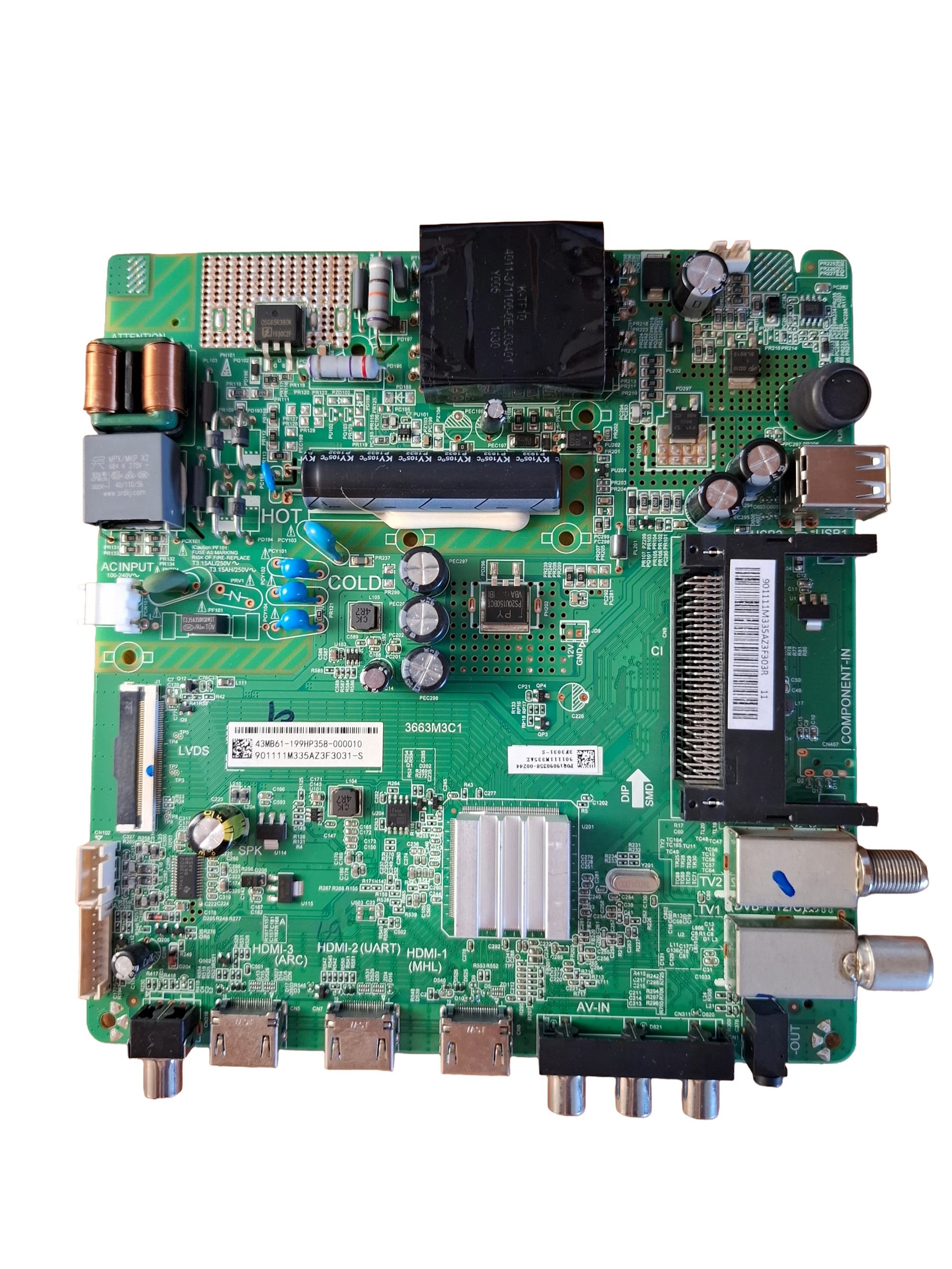 материнская плата 3663M3C1 для телевизора PHILIPS 43PFS5034/60