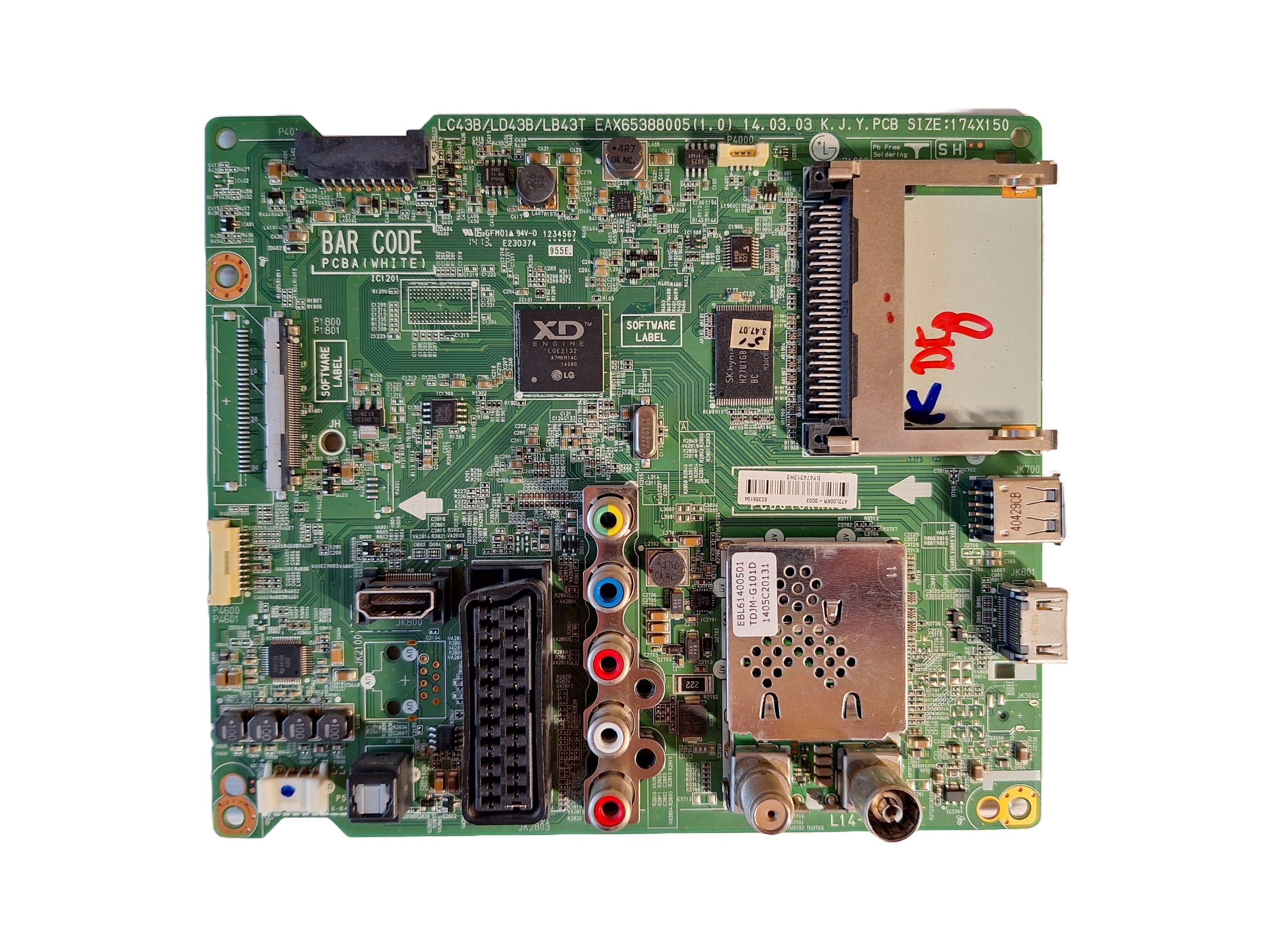 Материнская плата EAX65388005 (1.0) EBU62356104 для телевизора LG 42LB551V