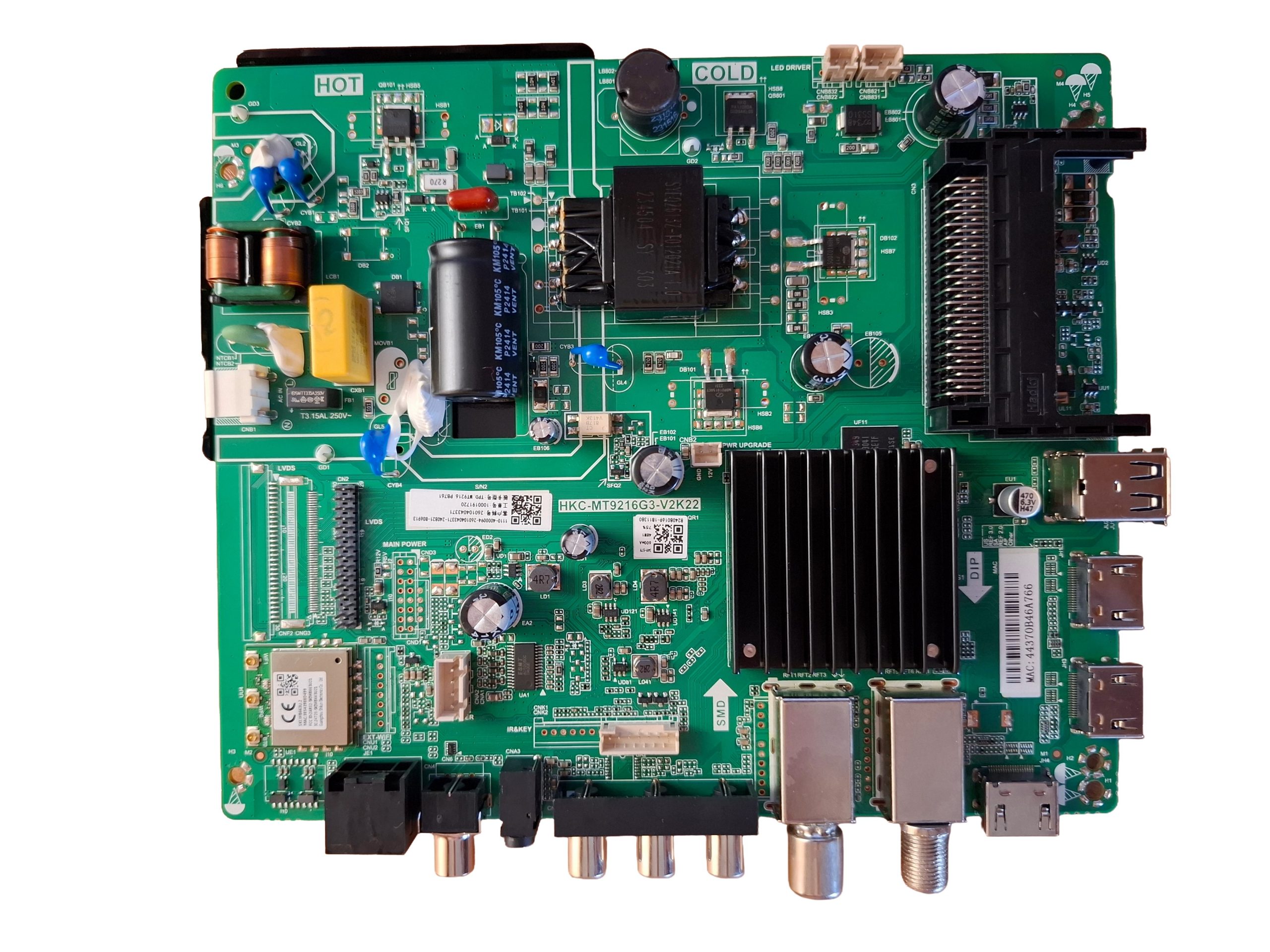 материнская плата HKC-MT9216G3-V2K22 для телевизора DEXP 32HHG1