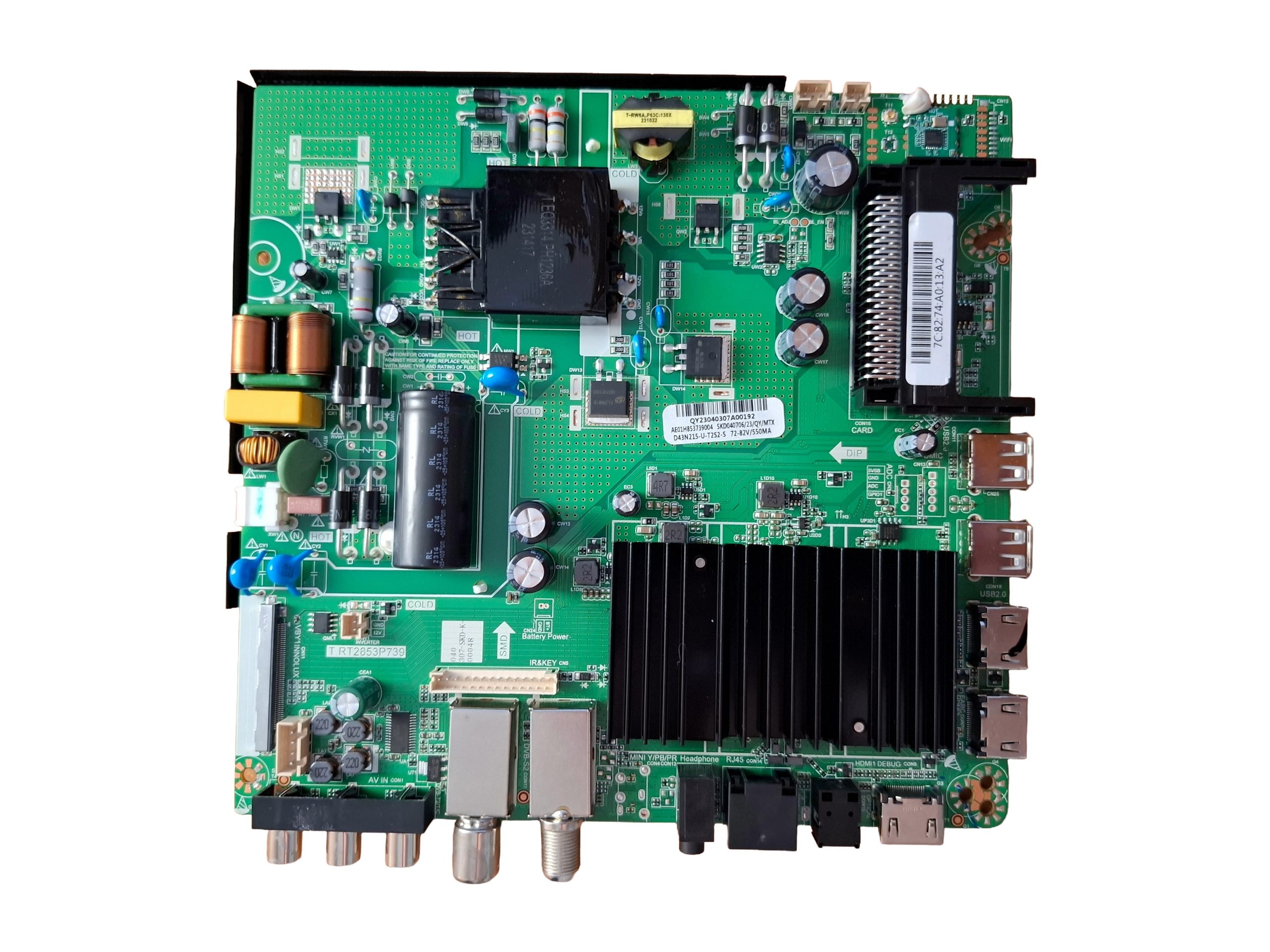 материнская платаT.RT2853P739 для телевизора SOUNDMAX SM-LED43M02SU
