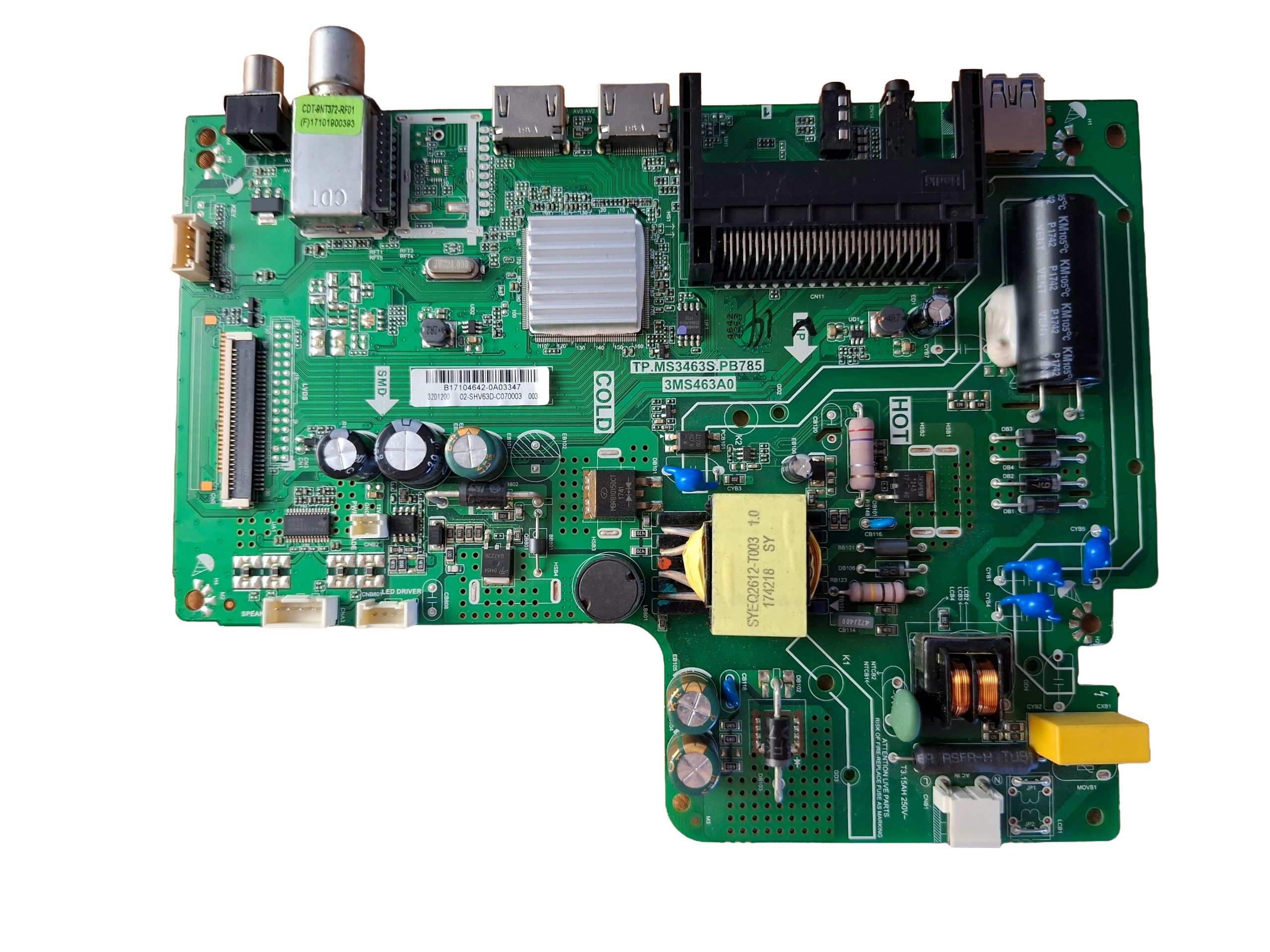 материнская плата TP.MS3463S.PB785 для телевизора FUSION FLTV-32T100T
