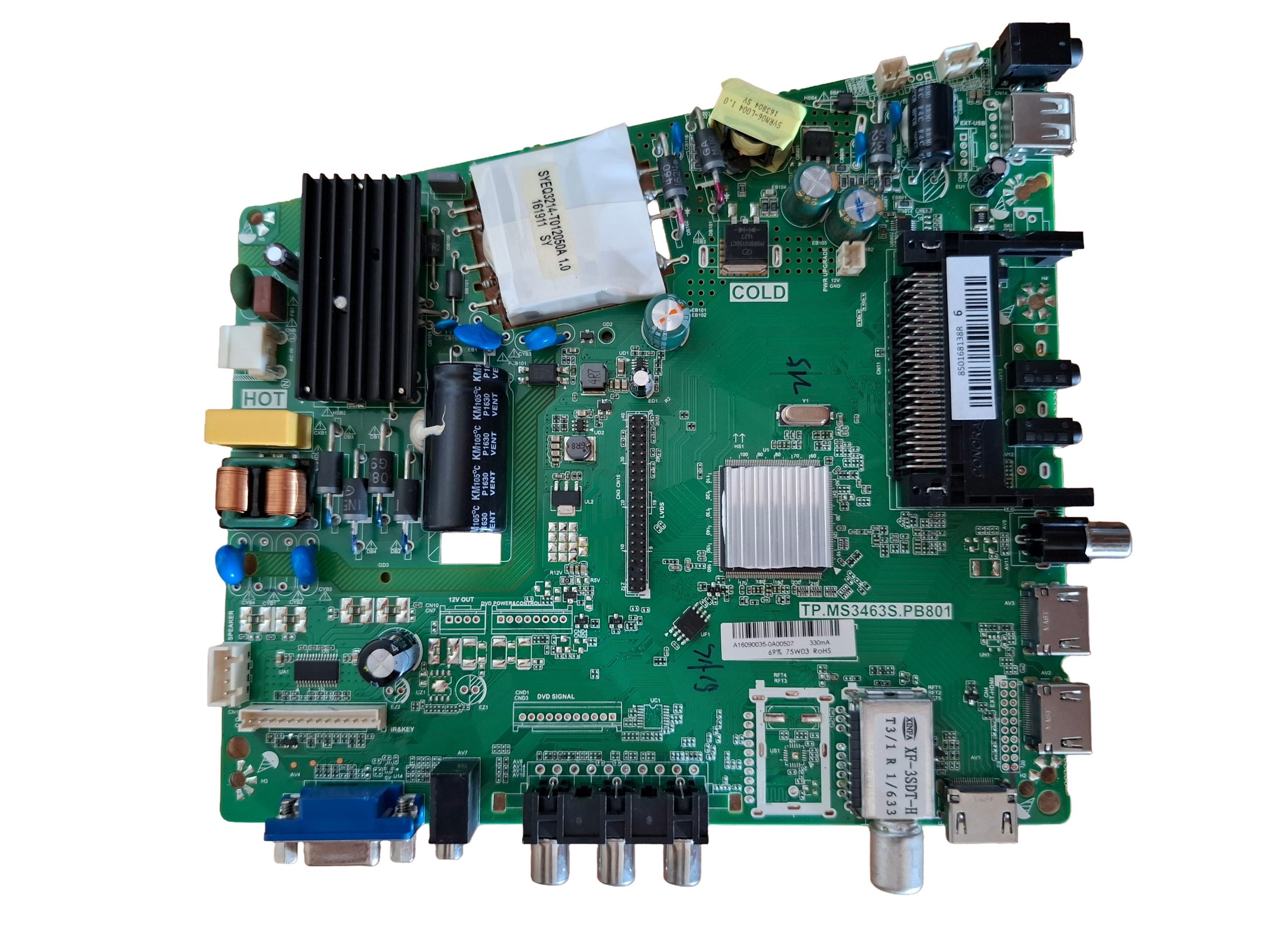 материнская плата TP.MS3463S.PB801 для телевизора DEXP F40C7100C