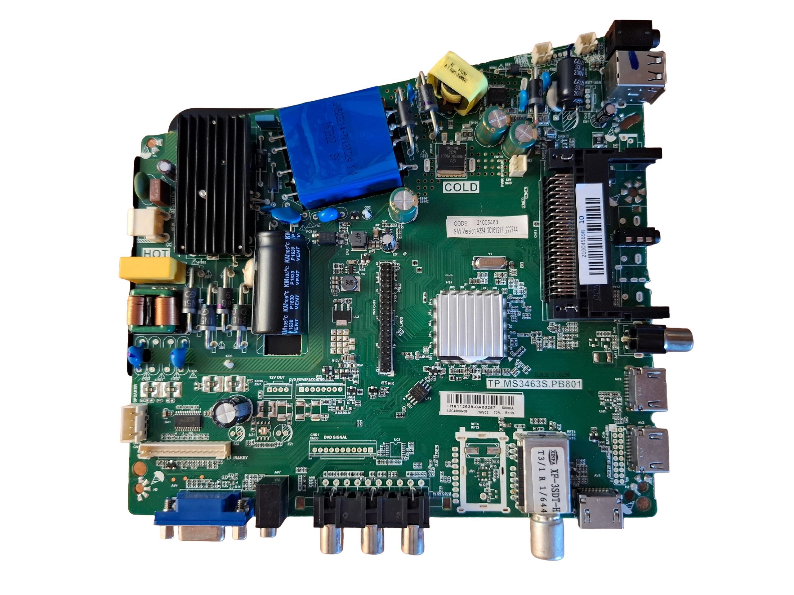 материнская плата TP.MS3463S.PB801 для телевизора DEXP F48C7200K
