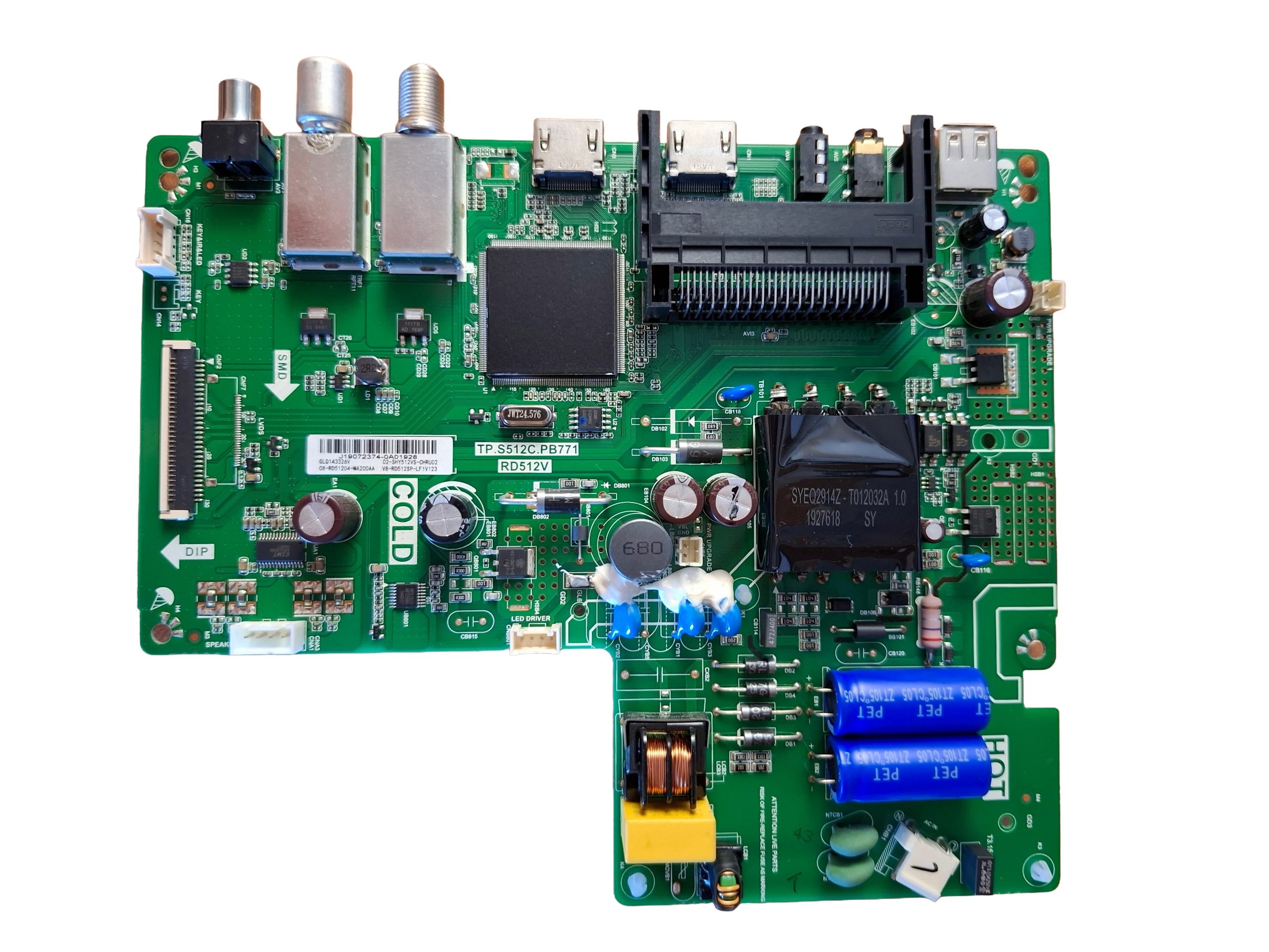 материнская плата TP.S512C.PB771 для телевизора TCL LED32D2910